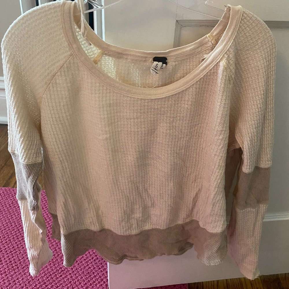 Free People We The Free Color Block Long Sleeve